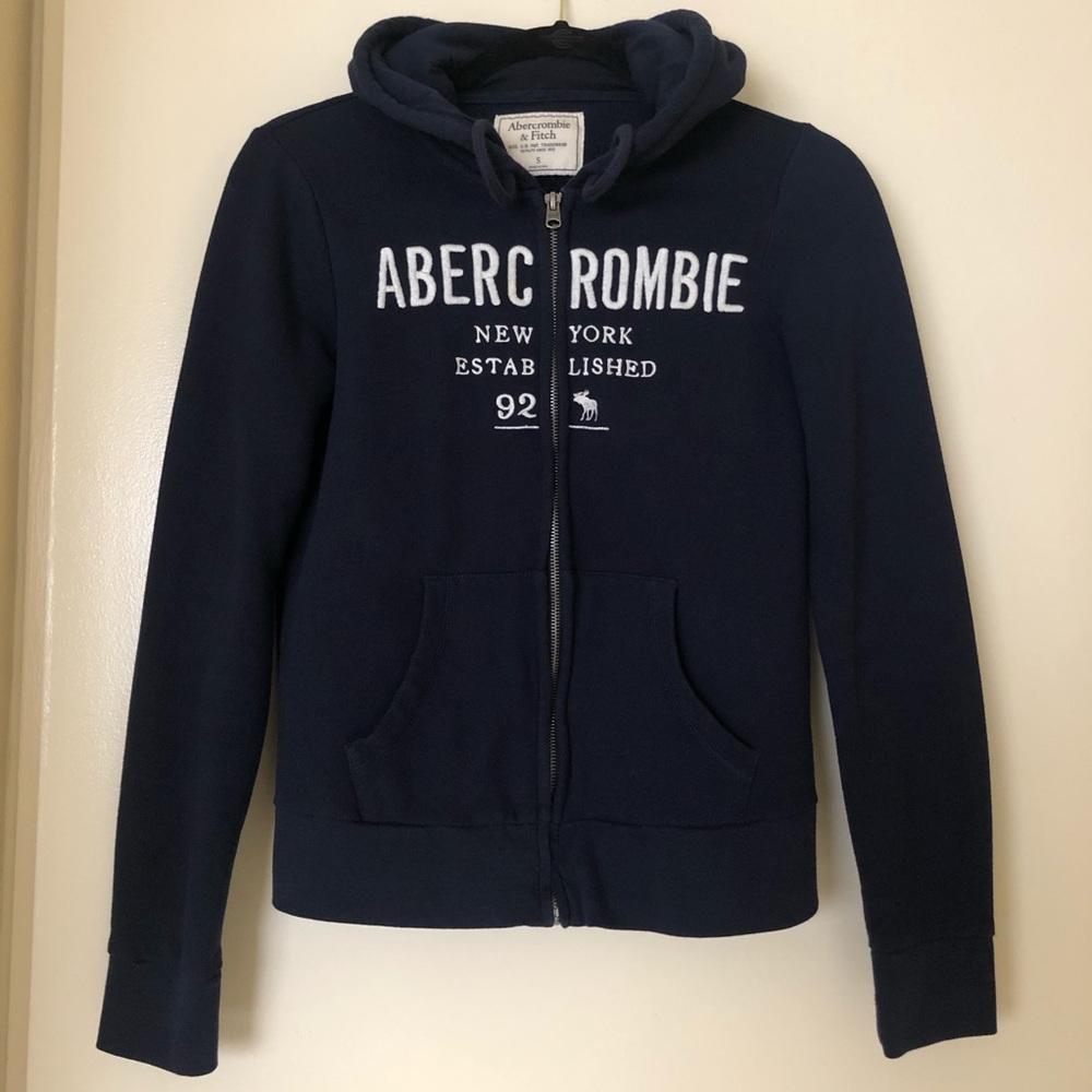 A&F fleece full zip hoodie